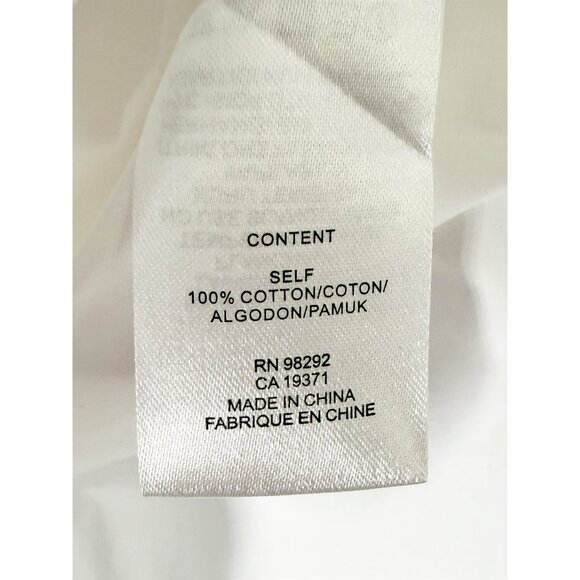 Tibi Eco Poplin Twisted Sleeve White Shirt Dress XS - Picture 9 of 13